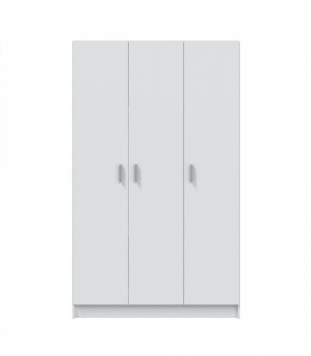 Armario Multiusos Escobero 3 Puertas. Blanco