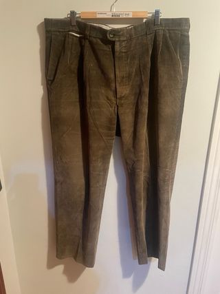 Pantalón Pana Verde Burberry