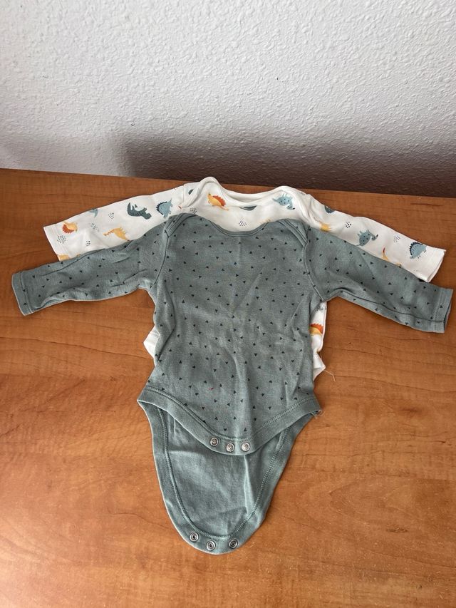 Pack 4 bodies bebé manga larga Primark
