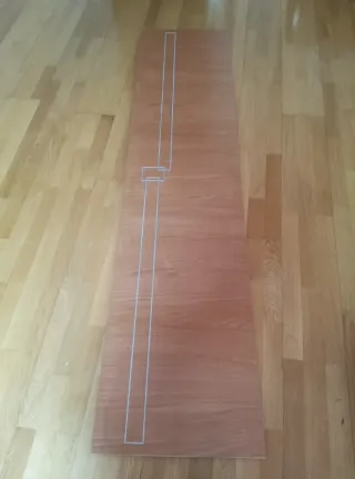 Cabecero de cama de madera 205x47