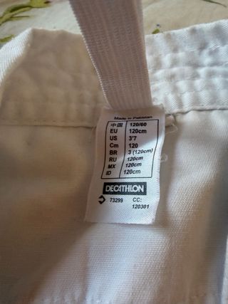 Kimono Karate Decathlon 120cm + Cinturón