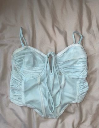 Corsé azul claro