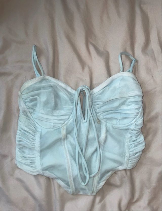 Corsé azul claro