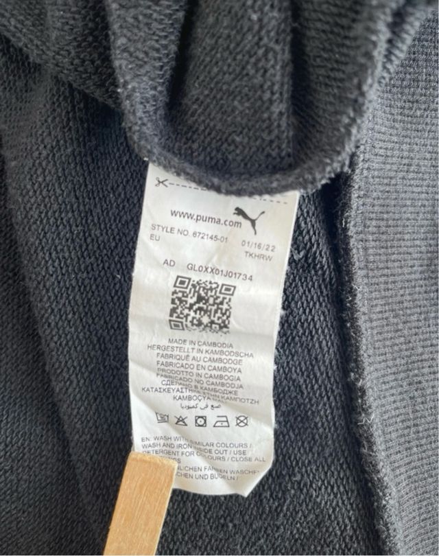 Felpa Puma con zip e cappuccio