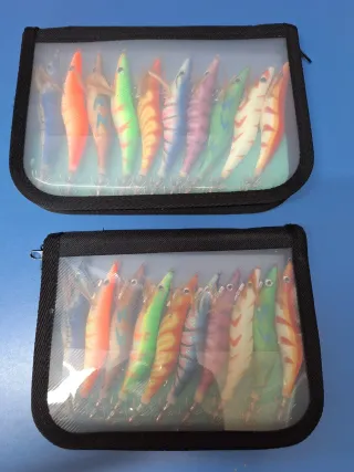 SIN ESTRENAR. 2 Juegos Señuelos Calamar Eging.