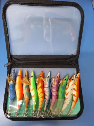 SIN ESTRENAR. 2 Juegos Señuelos Calamar Eging.