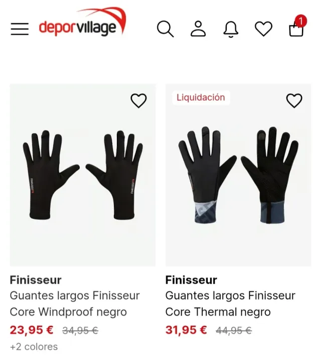 Guantes Finisseur Core Thermal Negro