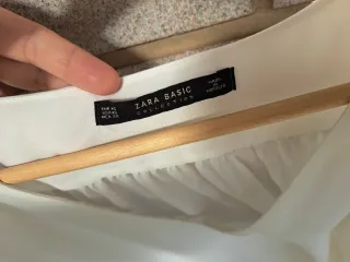 Blusa Zara Blanca Manga Larga