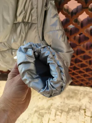 Piumino Bershka Argento Donna