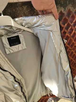 Piumino Bershka Argento Donna