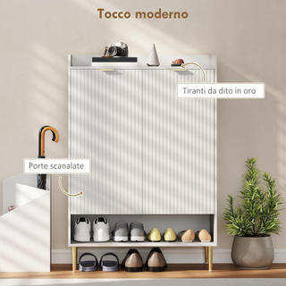 Scarpiera Ingresso con 2 Ante, Mobile Scarpiera co