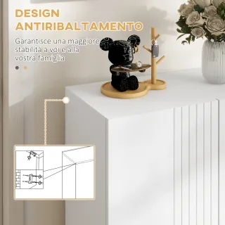 Scarpiera Ingresso con 2 Ante, Mobile Scarpiera co