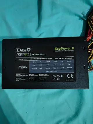 Fuente Alimentación TooQ 550W Ecopower II