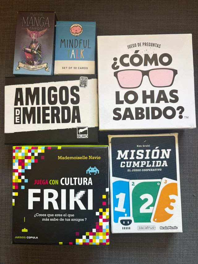 Pack 5 Juegos de Mesa: Manga Tarot, Amigos de Mier