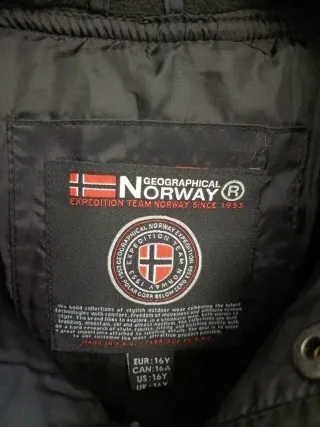 Chaqueta Geographical Norway Negra