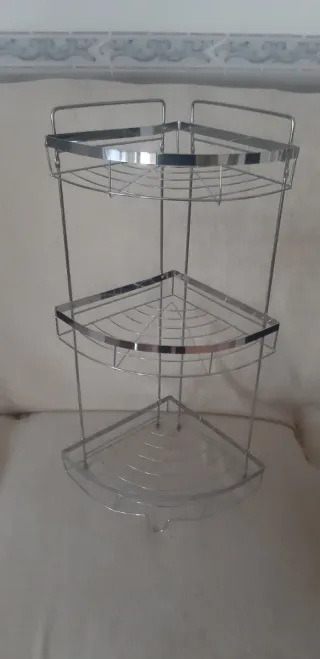 Estantería de esquina para baño/ducha