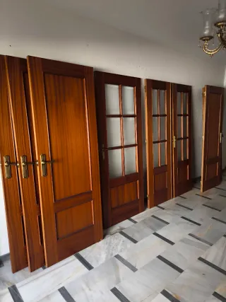 Puertas de madera maciza