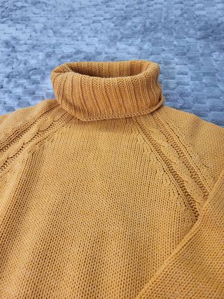 Jersey Cuello Cisne LA KNIT Talla S Mostaza