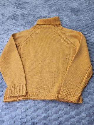 Jersey Cuello Cisne LA KNIT Talla S Mostaza