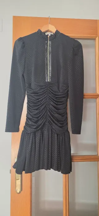 Vestido negro Camaleonica con cremallera