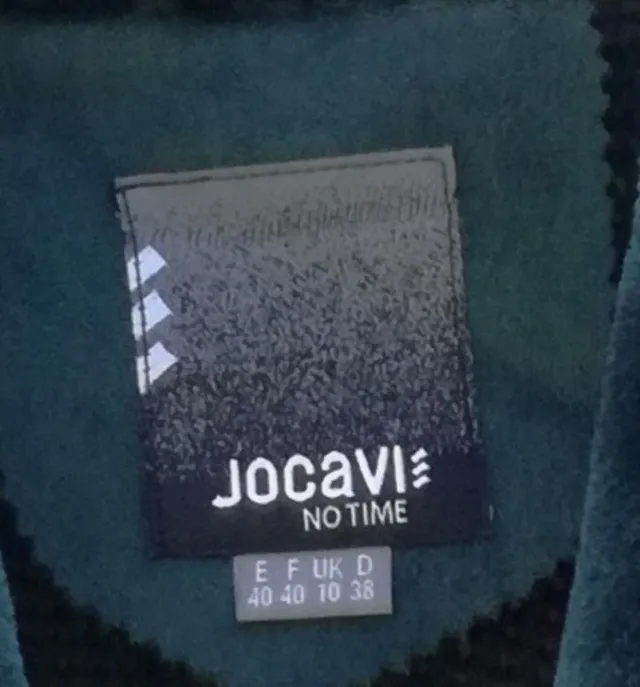 ABRIGO VERDE DE ANTE, PELO Y PUNTO