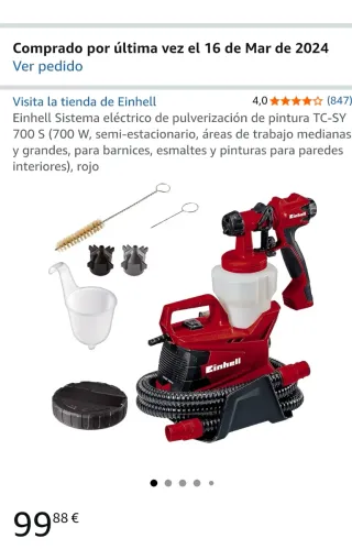 Pistola Pintura Eléctrica Einhell TC-SY 700 S