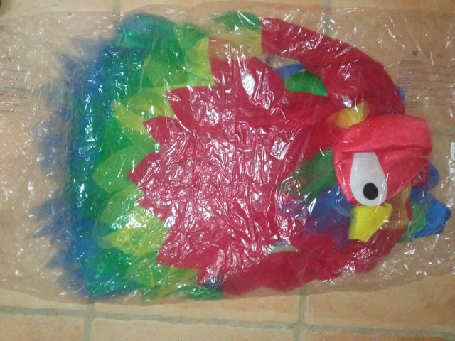 Disfraz adulto y niño loro