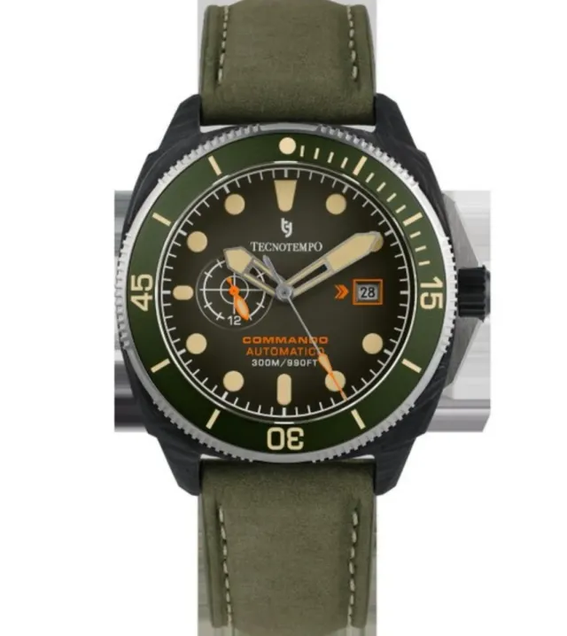 Reloj Tecnotempo Commando carbono y titanio