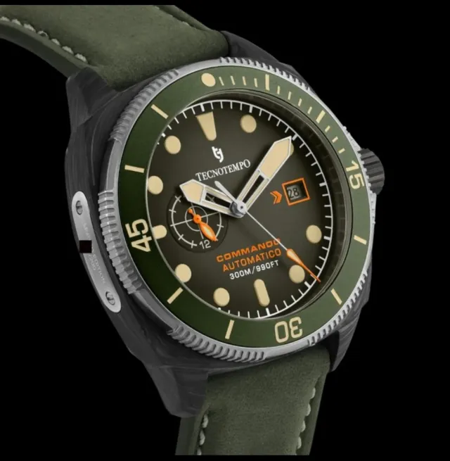 Reloj Tecnotempo Commando carbono y titanio