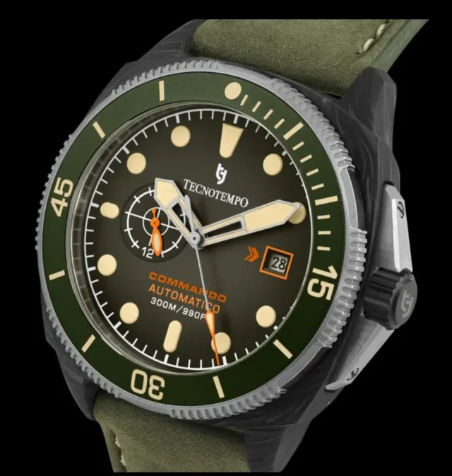 Reloj Tecnotempo Commando carbono y titanio