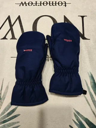 Guantes de nieve Wedze azules talla 4-6
