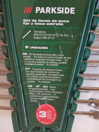 Juego llaves fijas Parkside combinadas