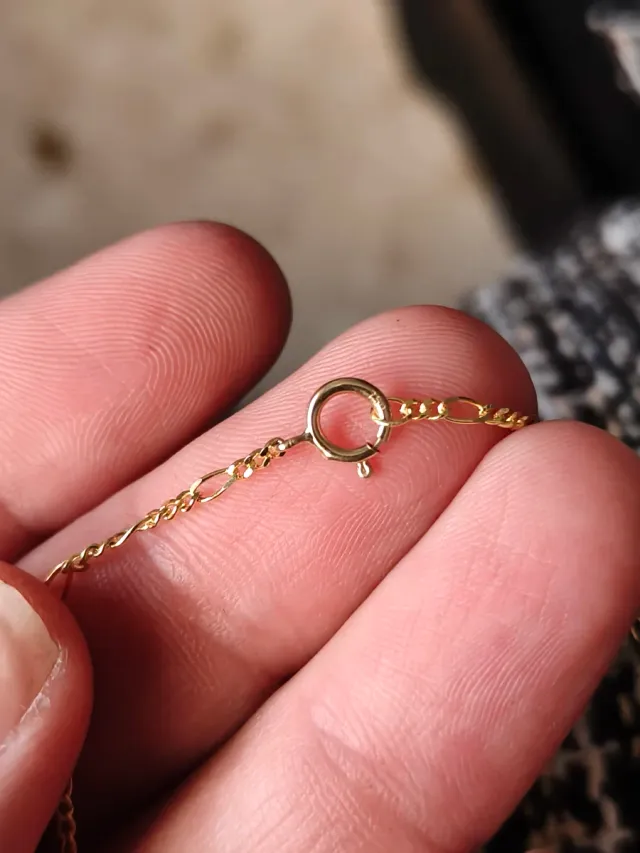 Cadena Figaro 18k 750 60cm Oro