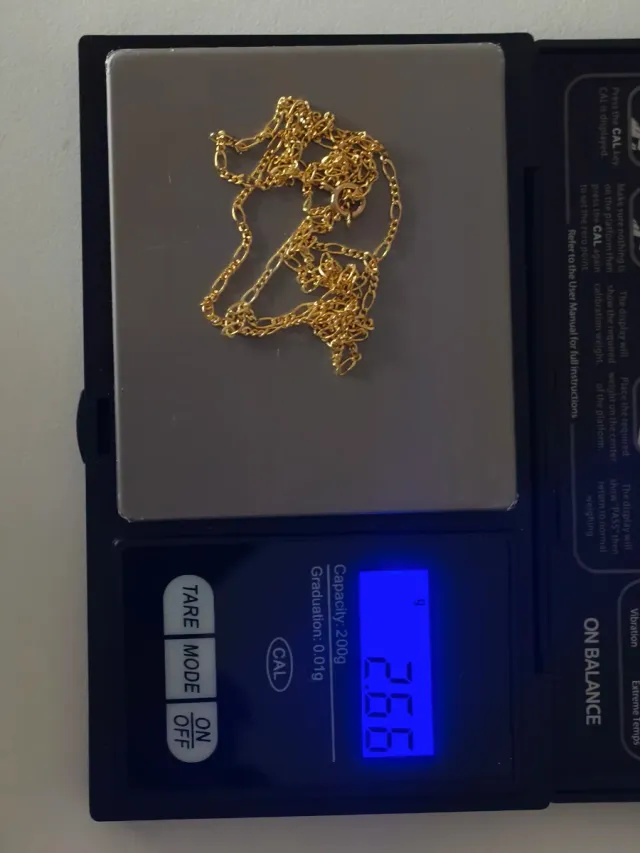 Cadena Figaro 18k 750 60cm Oro