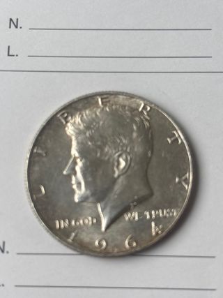 Moneta Kennedy Argento 1966