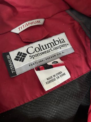 Chaqueta Columbia Roja Titanium