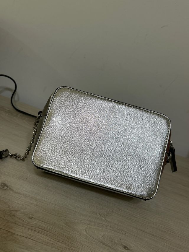 Bolso Mango Plateado