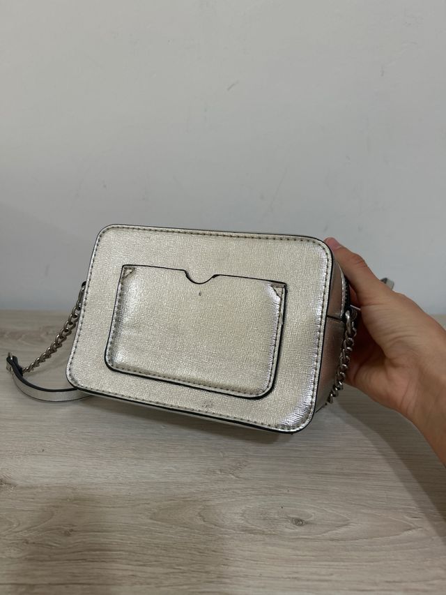 Bolso Mango Plateado