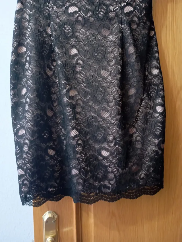 Vestido encaje negro T40