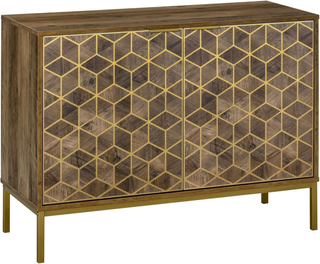 Mobile ingresso/salotto 2 ante legno e metallo