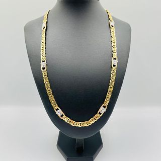 CADENA MEDUSA GRECA BICOLOR