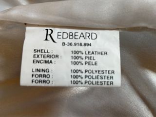 Cazadora Piel Blanca RED BEAR