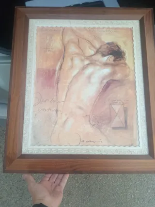 Cuadro al óleo Abrazo