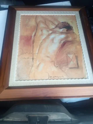 Cuadro al óleo Abrazo