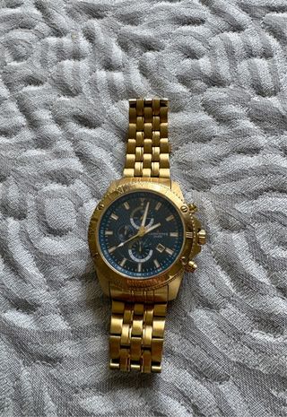 Reloj Cronógrafo Lanscotte Nuevo Dorado