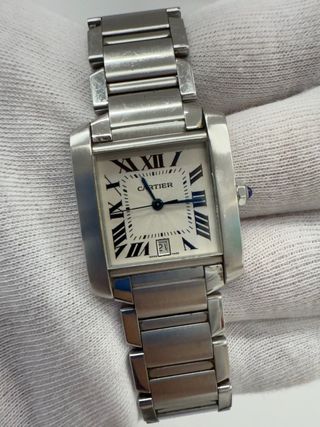 Cartier Tank Francés Grande Plata