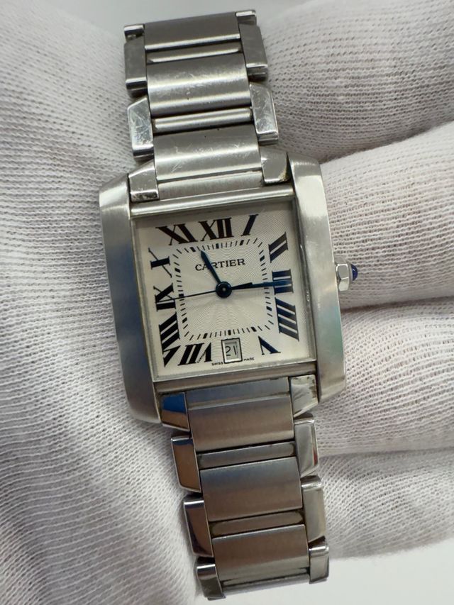 Cartier Tank Francés Grande Plata