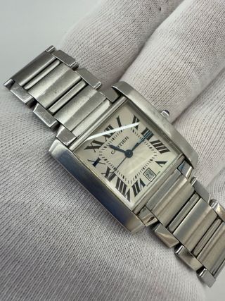 Cartier Tank Francés Grande Plata