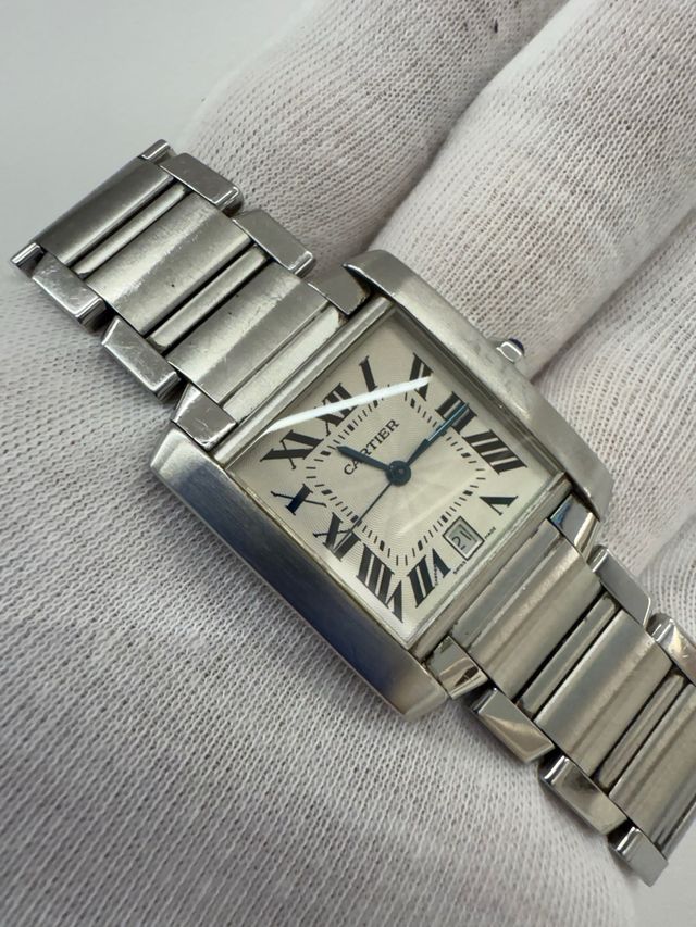 Cartier Tank Francés Grande Plata