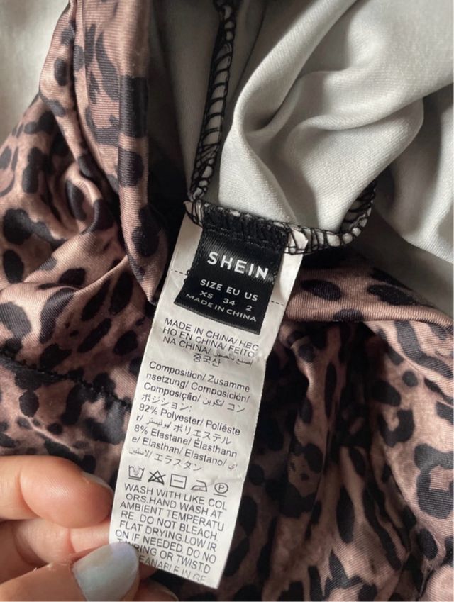 Pantalón ancho estampado leopardo